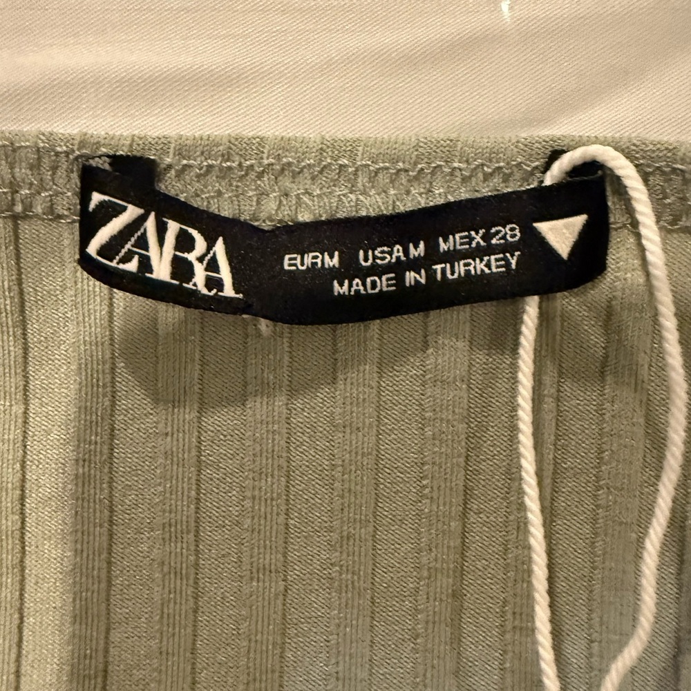 Long Sleeve dress green zara - Picture 4 of 8